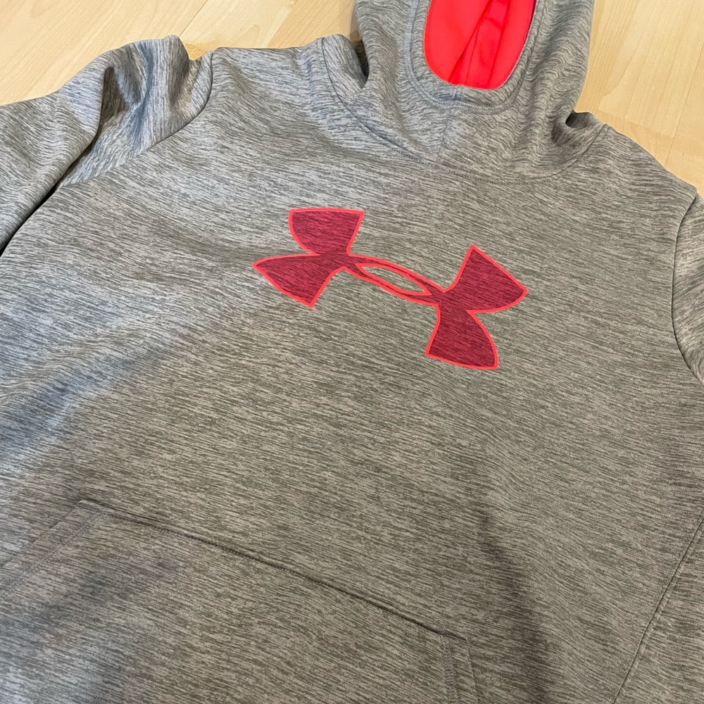 Girls Under Armour Pull Over Hoodie Storm